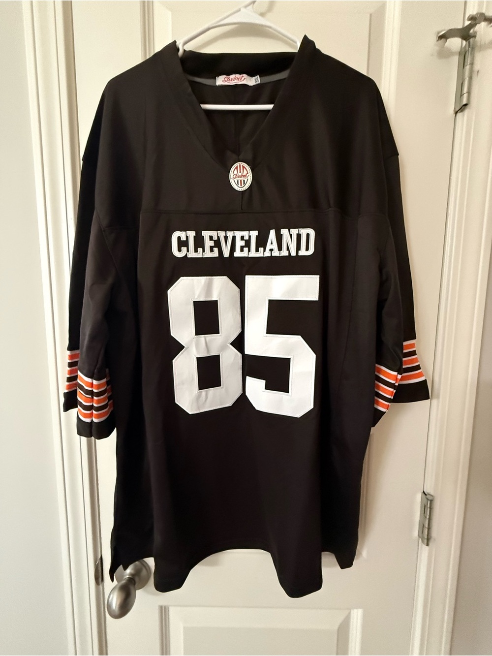 Cleveland Browns Jersey #85 David Njoku Style Black Men’s Size 3XL Shxinet Brand